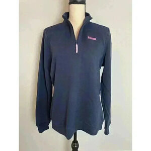 Vineyard Vines Martha's Vineyard Quarter Zip Pullover W Embroidery Long Sleeve